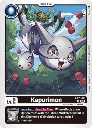 Kapurimon (EX7-005) - Digimon LIBERATOR - Premium Digimon Single from Bandai - Just $0.25! Shop now at Game Crave Tournament Store