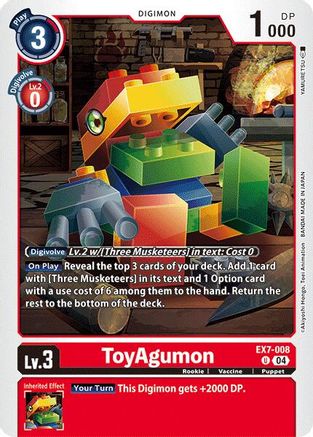 ToyAgumon - EX7-008 (EX7-008) - Digimon LIBERATOR - Premium Digimon Single from Bandai - Just $0.25! Shop now at Game Crave Tournament Store