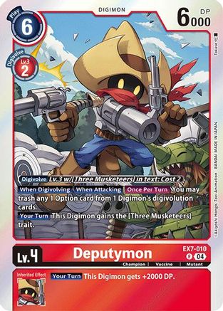 Deputymon (EX7-010) - Digimon LIBERATOR Foil - Premium Digimon Single from Bandai - Just $0.25! Shop now at Game Crave Tournament Store