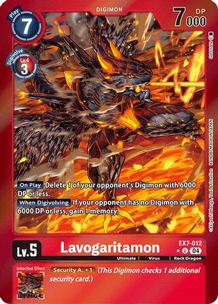 Lavogaritamon (Foil) (EX7-012) - Digimon LIBERATOR Foil - Premium Digimon Single from Bandai - Just $7.29! Shop now at Game Crave Tournament Store
