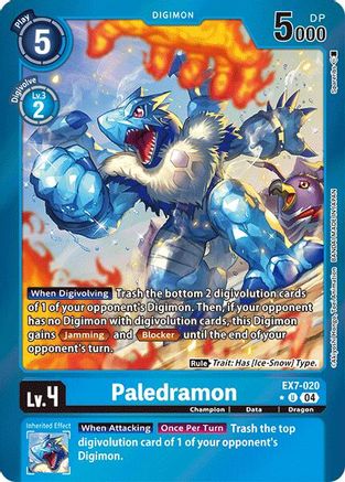 Paledramon (Foil) (EX7-020) - Digimon LIBERATOR Foil - Premium Digimon Single from Bandai - Just $9.62! Shop now at Game Crave Tournament Store