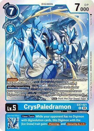 Game Crave Tournament Store - CrysPaledramon (EX7-021) - Digimon LIBERATOR Foil Game Crave Tournament Store - CrysPaledramon (EX7-021) - Digimon LIBERATOR Foil