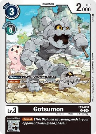 Gotsumon (EX7-038) - Digimon LIBERATOR - Premium Digimon Single from Bandai - Just $0.29! Shop now at Game Crave Tournament Store