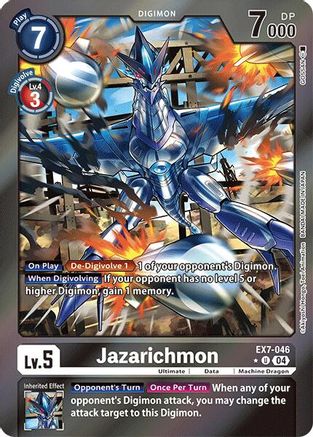 Jazarichmon (Foil) (EX7-046) - Digimon LIBERATOR Foil - Premium Digimon Single from Bandai - Just $8.23! Shop now at Game Crave Tournament Store