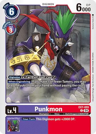 Punkmon (EX7-055) - Digimon LIBERATOR - Premium Digimon Single from Bandai - Just $0.25! Shop now at Game Crave Tournament Store