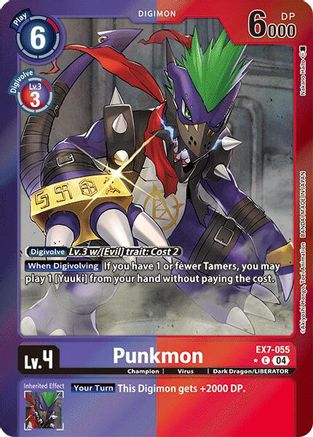 Punkmon (Foil) (EX7-055) - Digimon LIBERATOR Foil - Premium Digimon Single from Bandai - Just $15.03! Shop now at Game Crave Tournament Store