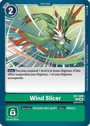 Wind Slicer (EX7-069) - Digimon LIBERATOR - Premium Digimon Single from Bandai - Just $0.25! Shop now at Game Crave Tournament Store