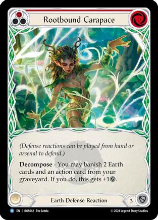 Rootbound Carapace (Red) (ROS042) - Rosetta Rainbow Foil