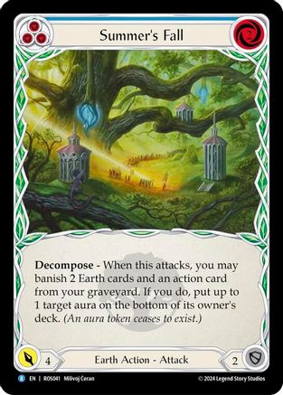 Summer's Fall (Blue) (ROS041) - Rosetta Rainbow Foil