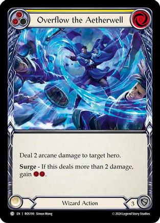 Overflow the Aetherwell (Yellow) (ROS199) - Rosetta Rainbow Foil