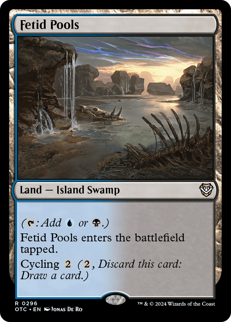 Fetid Pools (OTC-296) - Outlaws of Thunder Junction Commander - Premium MTG Single from Wizards of the Coast - Just $0.25! Shop now at Game Crave Tournament Store