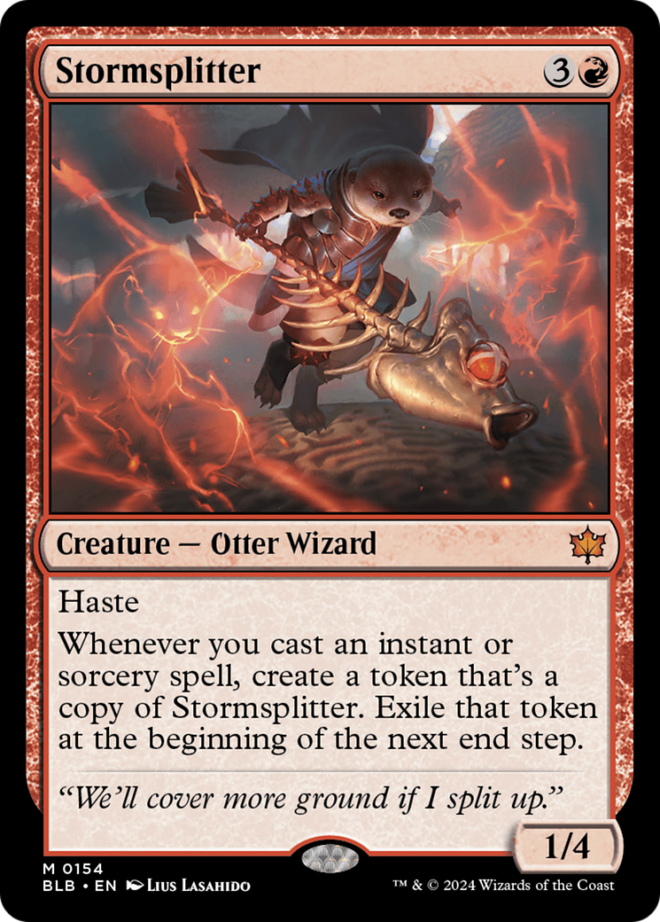 Stormsplitter (BLB-154) - Bloomburrow - Premium MTG Single from Wizards of the Coast - Just $1.63! Shop now at Game Crave Tournament Store