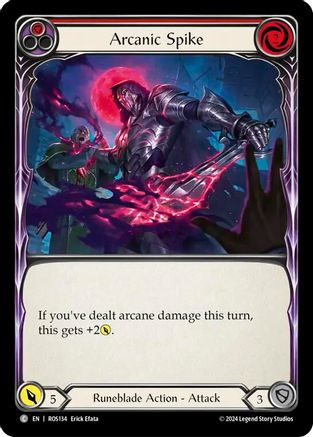 Arcanic Spike (Red) (ROS134) - Rosetta Rainbow Foil