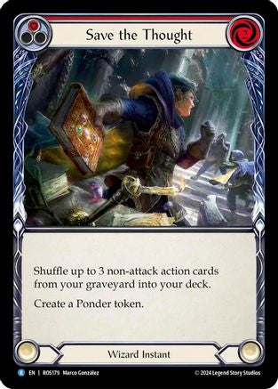 Save the Thought (Red) (ROS179) - Rosetta Rainbow Foil