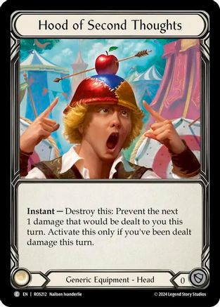 Hood of Second Thoughts (ROS212) - Rosetta Cold Foil