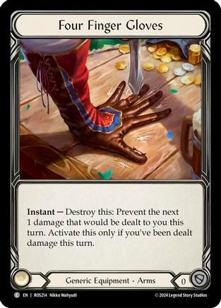 Four Finger Gloves (ROS214) - Rosetta Cold Foil