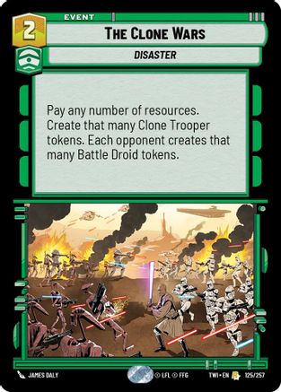 The Clone Wars (125/257) - Twilight of the Republic Foil - Premium Star Wars: Unlimited Single from Twilight of the Republic - Just $0.08! Shop now at Game Crave Tournament Store