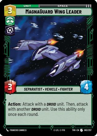 MagnaGuard Wing Leader (082/257) - Twilight of the Republic - Premium Star Wars: Unlimited Single from Twilight of the Republic - Just $0.08! Shop now at Game Crave Tournament Store