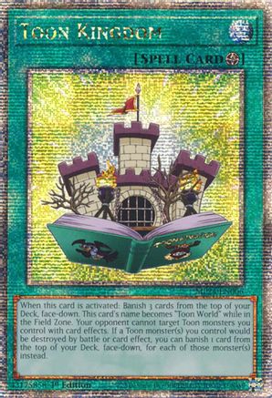 Toon Kingdom (Quarter Century Secret Rare) (MP24-EN006) - 25th Anniversary Tin: Dueling Mirrors 1st Edition - Premium Yugioh Single from Konami - Just $1.46! Shop now at Game Crave Tournament Store