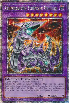 Chimeratech Fortress Dragon (Quarter Century Secret Rare) (MP24-EN022) - 25th Anniversary Tin: Dueling Mirrors 1st Edition - Premium Yugioh Single from Konami - Just $1.46! Shop now at Game Crave Tournament Store