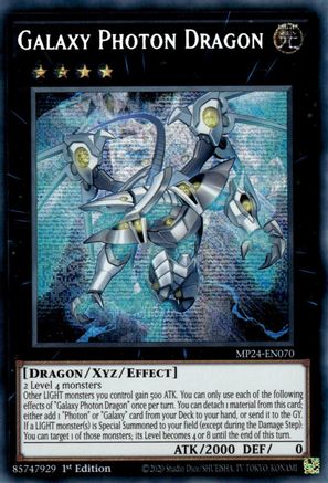 Galaxy Photon Dragon (MP24-EN070) - 25th Anniversary Tin: Dueling Mirrors 1st Edition - Premium Yugioh Single from Konami - Just $1.27! Shop now at Game Crave Tournament Store
