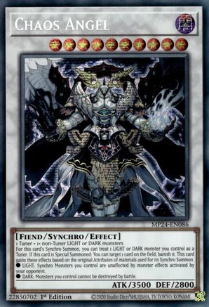 Chaos Angel (MP24-EN086) - 25th Anniversary Tin: Dueling Mirrors 1st Edition - Premium Yugioh Single from Konami - Just $31.98! Shop now at Game Crave Tournament Store