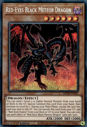 Red-Eyes Black Meteor Dragon (MP24-EN107) - 25th Anniversary Tin: Dueling Mirrors 1st Edition - Premium Yugioh Single from Konami - Just $3.58! Shop now at Game Crave Tournament Store