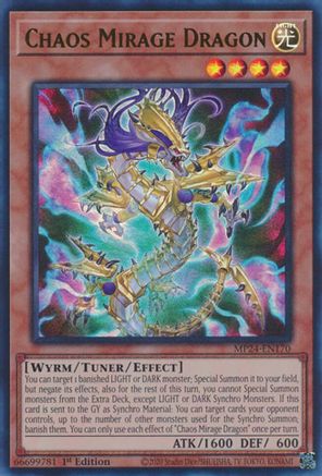 Chaos Mirage Dragon (MP24-EN170) - 25th Anniversary Tin: Dueling Mirrors 1st Edition - Premium Yugioh Single from Konami - Just $0.25! Shop now at Game Crave Tournament Store