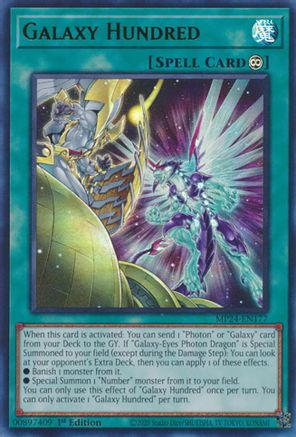 Galaxy Hundred (MP24-EN177) - 25th Anniversary Tin: Dueling Mirrors 1st Edition - Premium Yugioh Single from Konami - Just $0.25! Shop now at Game Crave Tournament Store