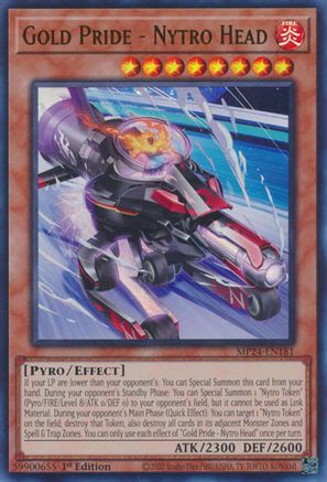Gold Pride - Nytro Head (MP24-EN181) - 25th Anniversary Tin: Dueling Mirrors 1st Edition - Premium Yugioh Single from Konami - Just $0.25! Shop now at Game Crave Tournament Store