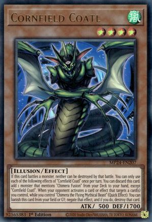 Cornfield Coatl (MP24-EN207) - 25th Anniversary Tin: Dueling Mirrors 1st Edition - Premium Yugioh Single from Konami - Just $0.29! Shop now at Game Crave Tournament Store