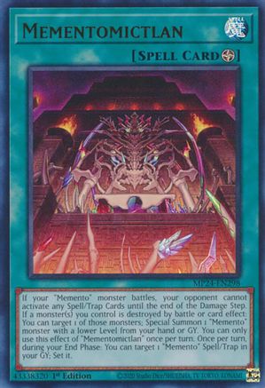 Mementomictlan (MP24-EN298) - 25th Anniversary Tin: Dueling Mirrors 1st Edition - Premium Yugioh Single from Konami - Just $0.25! Shop now at Game Crave Tournament Store