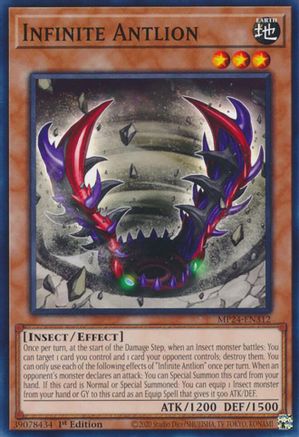 Infinite Antlion (MP24-EN312) - 25th Anniversary Tin: Dueling Mirrors 1st Edition - Premium Yugioh Single from Konami - Just $0.25! Shop now at Game Crave Tournament Store