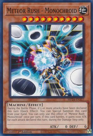 Meteor Rush - Monochroid (MP24-EN317) - 25th Anniversary Tin: Dueling Mirrors 1st Edition - Premium Yugioh Single from Konami - Just $0.25! Shop now at Game Crave Tournament Store