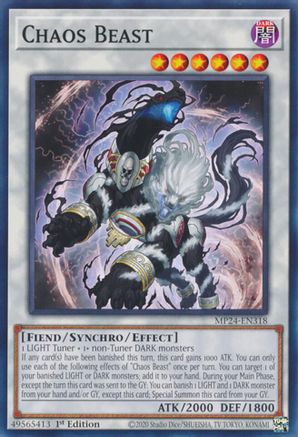 Chaos Beast (MP24-EN318) - 25th Anniversary Tin: Dueling Mirrors 1st Edition - Premium Yugioh Single from Konami - Just $0.25! Shop now at Game Crave Tournament Store