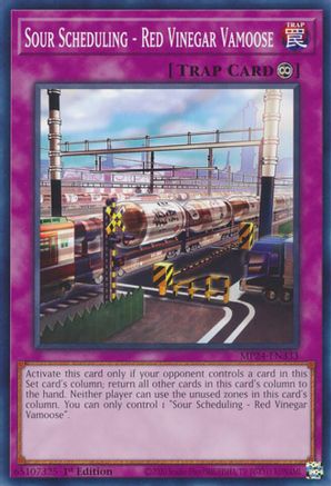 Sour Scheduling - Red Vinegar Vamoose (MP24-EN333) - 25th Anniversary Tin: Dueling Mirrors 1st Edition - Premium Yugioh Single from Konami - Just $0.25! Shop now at Game Crave Tournament Store