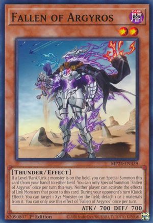 Fallen of Argyros (MP24-EN339) - 25th Anniversary Tin: Dueling Mirrors 1st Edition - Premium Yugioh Single from Konami - Just $0.25! Shop now at Game Crave Tournament Store