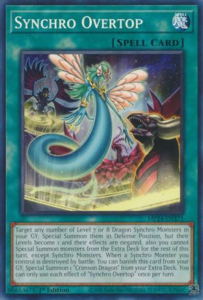 Synchro Overtop (MP24-EN371) - 25th Anniversary Tin: Dueling Mirrors 1st Edition - Premium Yugioh Single from Konami - Just $0.25! Shop now at Game Crave Tournament Store