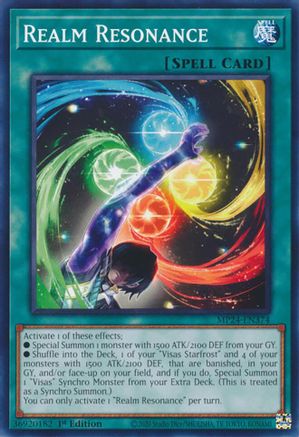 Realm Resonance (MP24-EN374) - 25th Anniversary Tin: Dueling Mirrors 1st Edition - Premium Yugioh Single from Konami - Just $0.25! Shop now at Game Crave Tournament Store