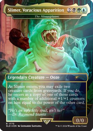 Slimer, Voracious Apparition - The Mimeoplasm (Rainbow Foil) (SLD-1773) - Secret Lair Drop Series Foil - Premium MTG Single from Wizards of the Coast - Just $1.09! Shop now at Game Crave Tournament Store