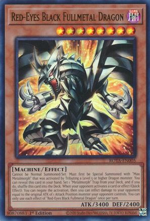 Red-Eyes Black Fullmetal Dragon (ROTA-EN005) - Rage of the Abyss 1st Edition - Premium Yugioh Single from Konami - Just $9.25! Shop now at Game Crave Tournament Store