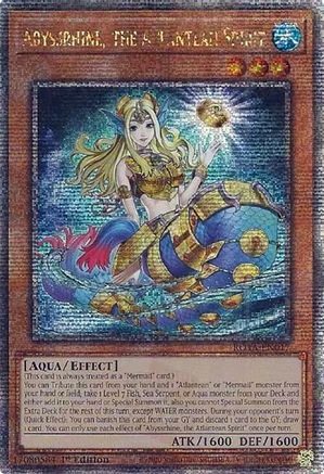 Abyssrhine, the Atlantean Spirit (Quarter Century Secret Rare) (ROTA-EN017) - Rage of the Abyss 1st Edition - Premium Yugioh Single from Konami - Just $44.14! Shop now at Game Crave Tournament Store