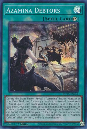 Azamina Debtors (ROTA-EN054) - Rage of the Abyss 1st Edition - Premium Yugioh Single from Konami - Just $0.25! Shop now at Game Crave Tournament Store