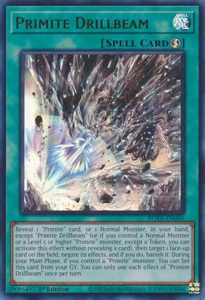 Primite Drillbeam (ROTA-EN060) - Rage of the Abyss 1st Edition - Premium Yugioh Single from Konami - Just $8.90! Shop now at Game Crave Tournament Store