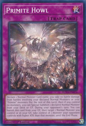Primite Howl (ROTA-EN076) - Rage of the Abyss 1st Edition - Premium Yugioh Single from Konami - Just $0.25! Shop now at Game Crave Tournament Store