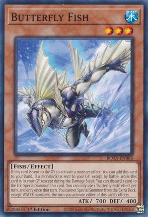 Butterfly Fish (ROTA-EN088) - Rage of the Abyss 1st Edition - Premium Yugioh Single from Konami - Just $0.25! Shop now at Game Crave Tournament Store