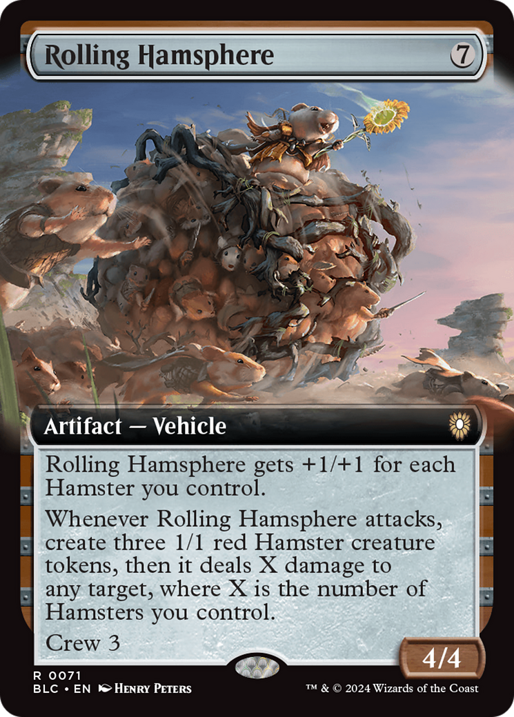 Rolling Hamsphere (BLC-071) - Bloomburrow Commander: (Extended Art) - Premium MTG Single from Wizards of the Coast - Just $0.58! Shop now at Game Crave Tournament Store