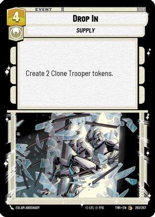 Drop In (251/257) - Twilight of the Republic - Premium Star Wars: Unlimited Single from Twilight of the Republic - Just $0.08! Shop now at Game Crave Tournament Store