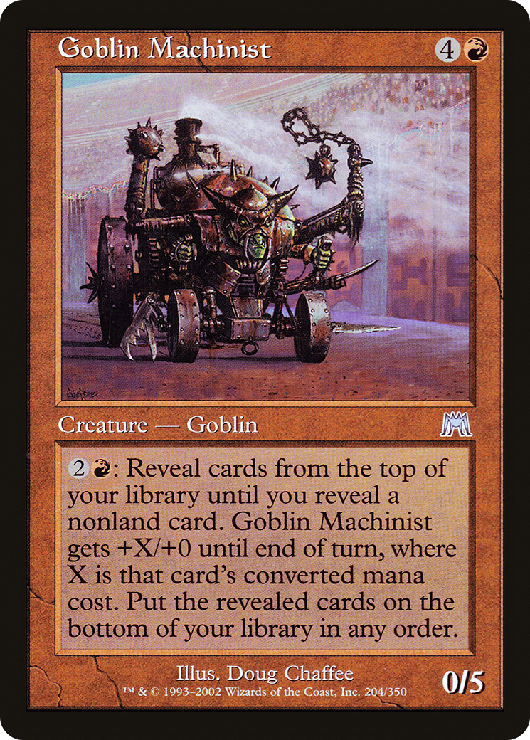 Goblin Machinist (ONS-204) - Onslaught Foil - Premium MTG Single from Wizards of the Coast - Just $0.42! Shop now at Game Crave Tournament Store