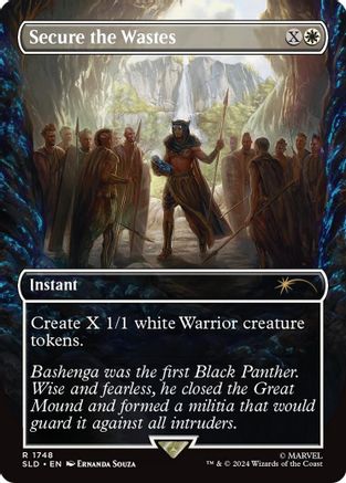 Secure the Wastes (SLD-1748) - Secret Lair Drop (Borderless) Foil - Premium MTG Single from Wizards of the Coast - Just $1.76! Shop now at Game Crave Tournament Store
